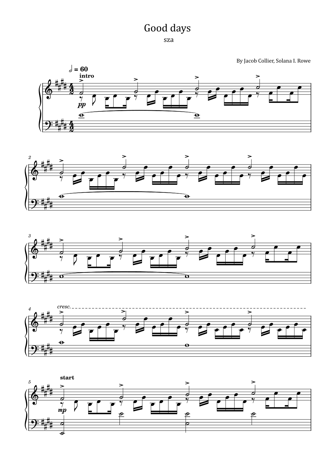 Good Days (arr. poon)