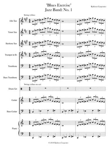 Blues Exercise (Jazz Band) No. 1