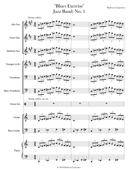 Blues Exercise (Jazz Band) No. 1