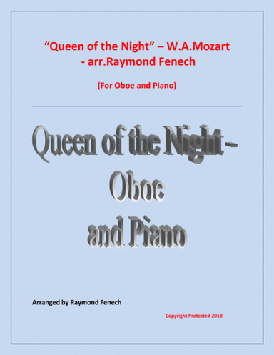Queen of the Night - From the Magic Flute - Oboe and Piano (arr. Raymond Fenech)