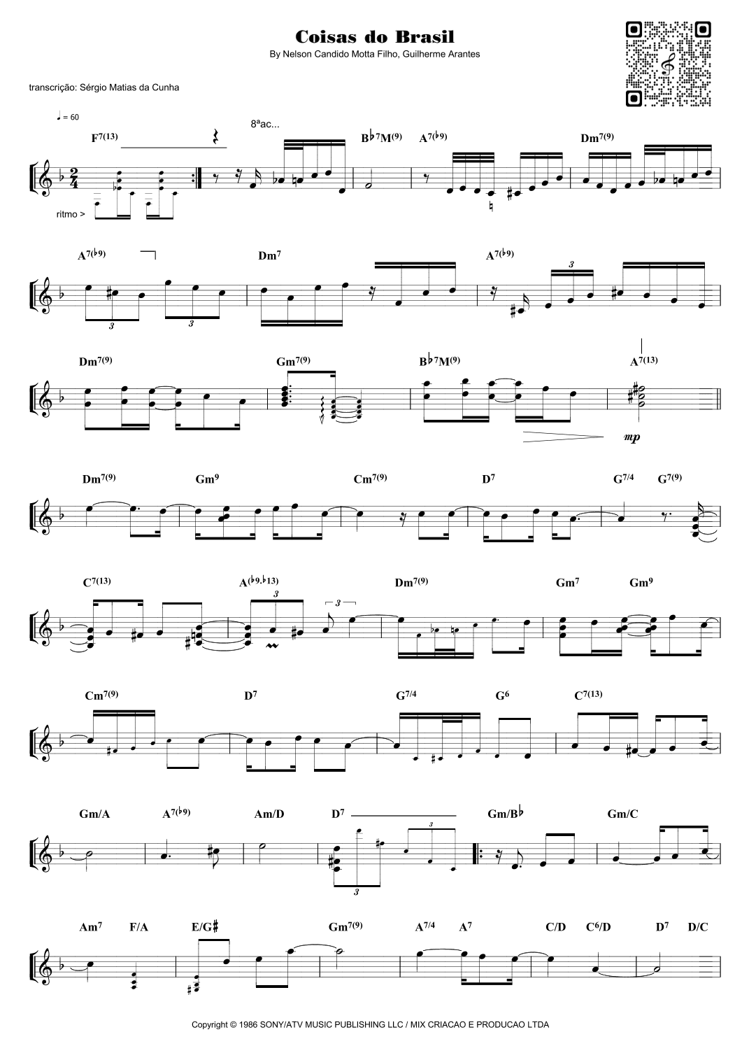 Coisas Do Brasil (arr. Sérgio Matias da Cunha)