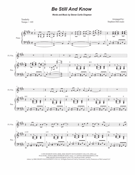 Be Still And Know (arr. Stephen DeCesare)
