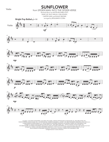 Sunflower (arr. Benjamín R. Coria)