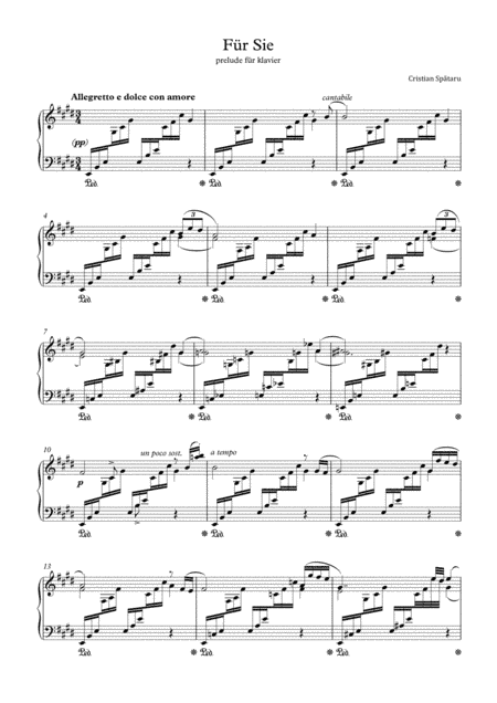 Für Sie - prelude for piano