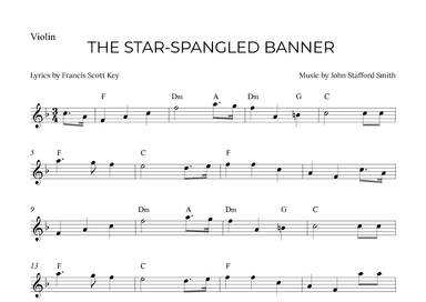 THE STAR-SPANGLED BANNER (arr. Alex Nunes Rodrigues)