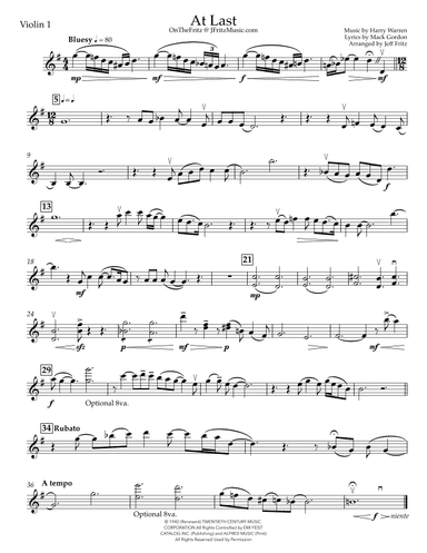 At Last (arr. Jeff Fritz)