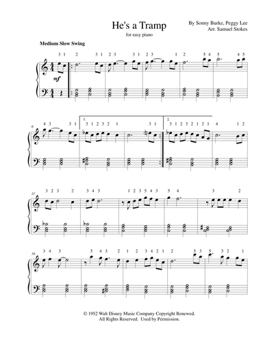 He's A Tramp (arr. Samuel Stokes)