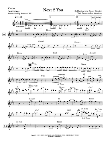 Next 2 You (arr. Katsumi WF)