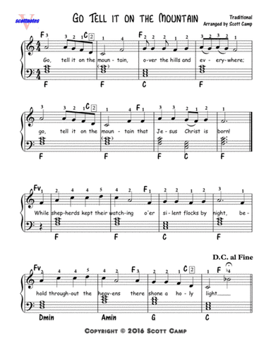 Go Tell It On The Mountain (Second Year Piano Students) (arr. Scott Camp)