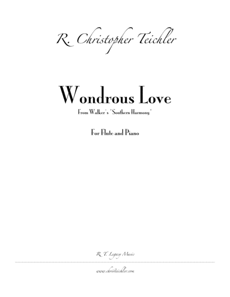 Wondrous Love (arr. R.T. Legacy)