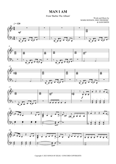 Man I Am (from Barbie The Album) (arr. SCMusic)