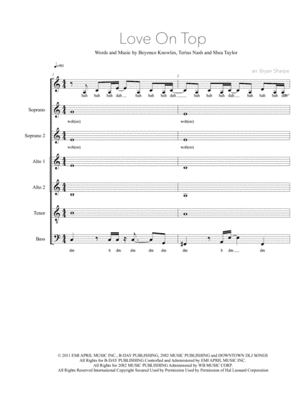 Love On Top (arr. Bryan Sharpe)