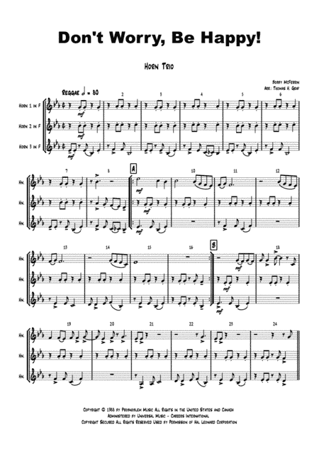 Don't Worry, Be Happy (arr. Thomas H. Graf)