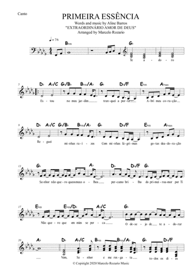 1o Amor (arr. Marcelo Rozario)