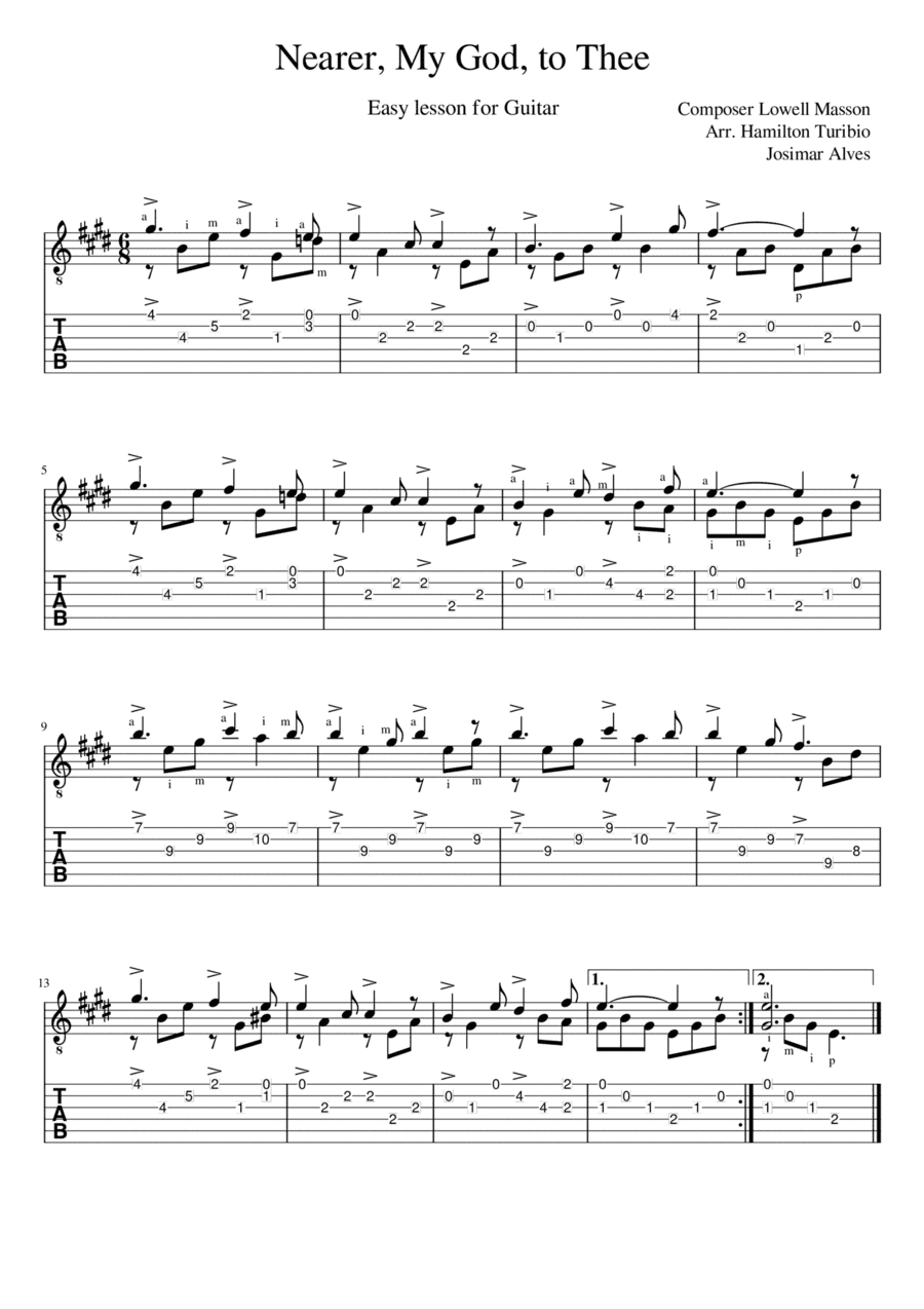Nearer, My God, to Thee (arr. Hamilton Turibio & Josimar Alves)