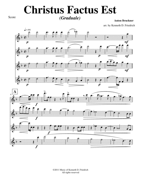 Christus Factus Est (arr. Kenneth D. Friedrich)