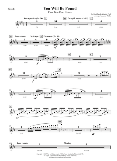 You Will Be Found (arr. Lucas Waldin)