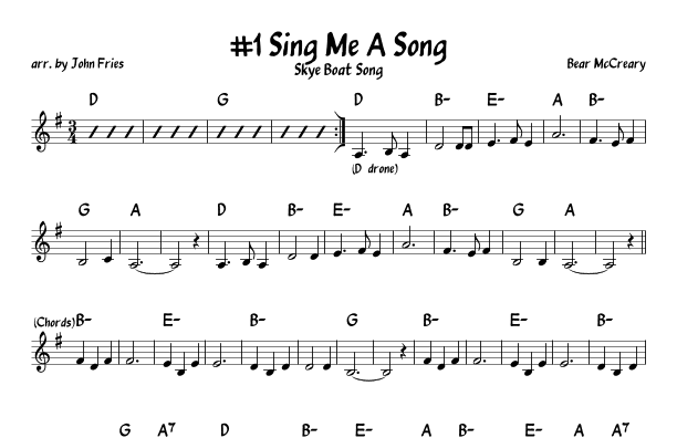 Sing Me A Song (arr. John Fries)