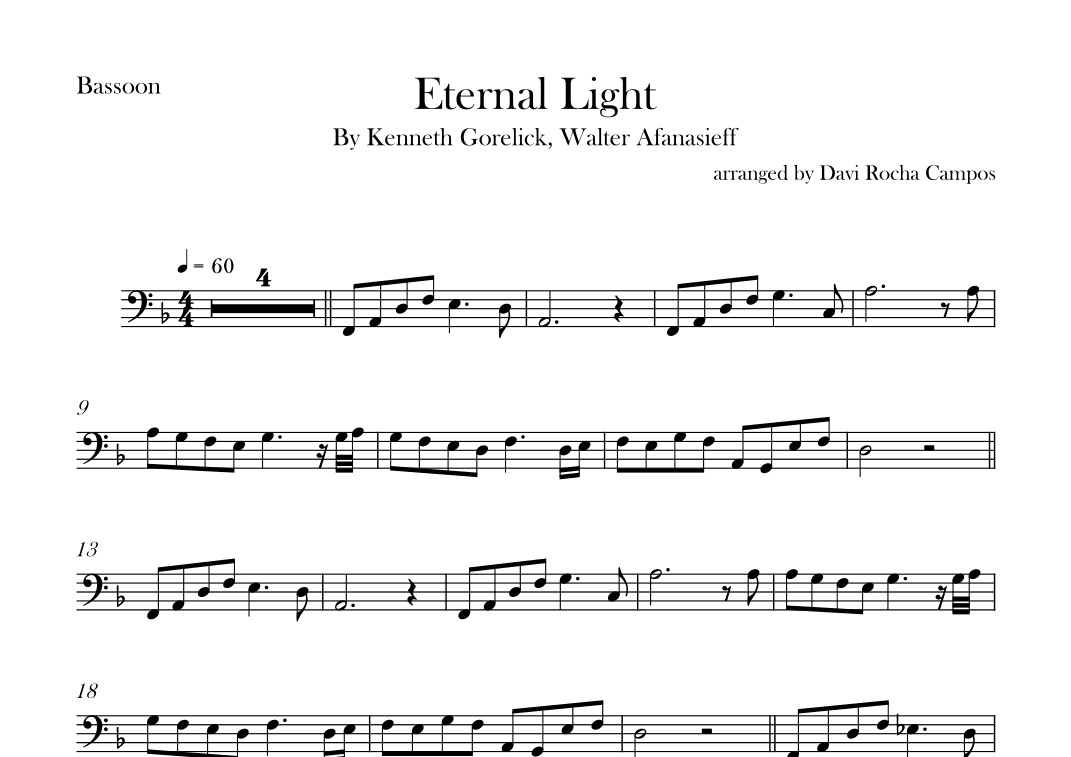 Eternal Light (arr. Davi Rocha Campos)
