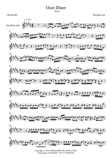 Ouvi Dizer (arr. Lucas Rocha Medeiro)