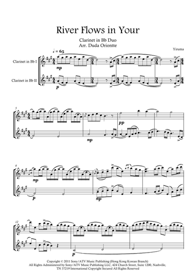 River Flows In You (arr. Duda Oriontte)