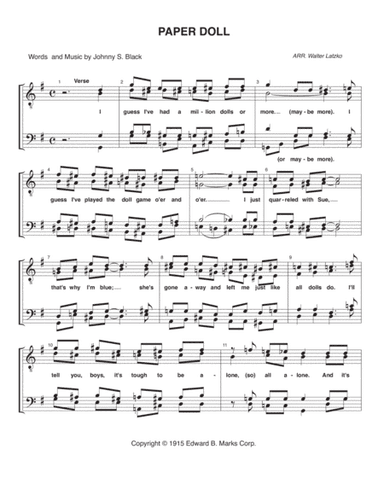 Paper Doll (arr. Walter Latzko)