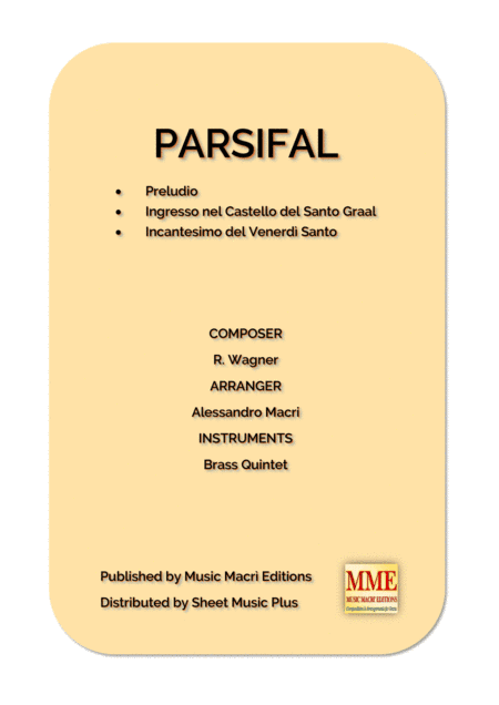 PARSIFAL by Richard Wagner (arr. Alessandro Macrì)