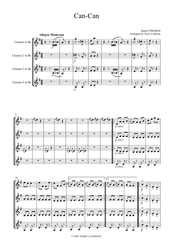 Can-Can (arr. Terry Cathrine)