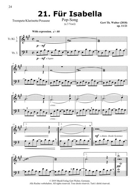 For Isabella (from Brass Pop Romanticists)