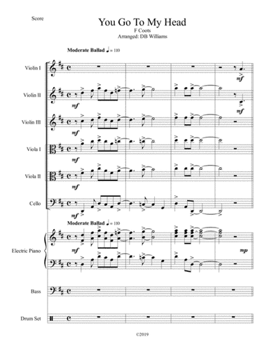 You Go To My Head (arr. DB Williams)