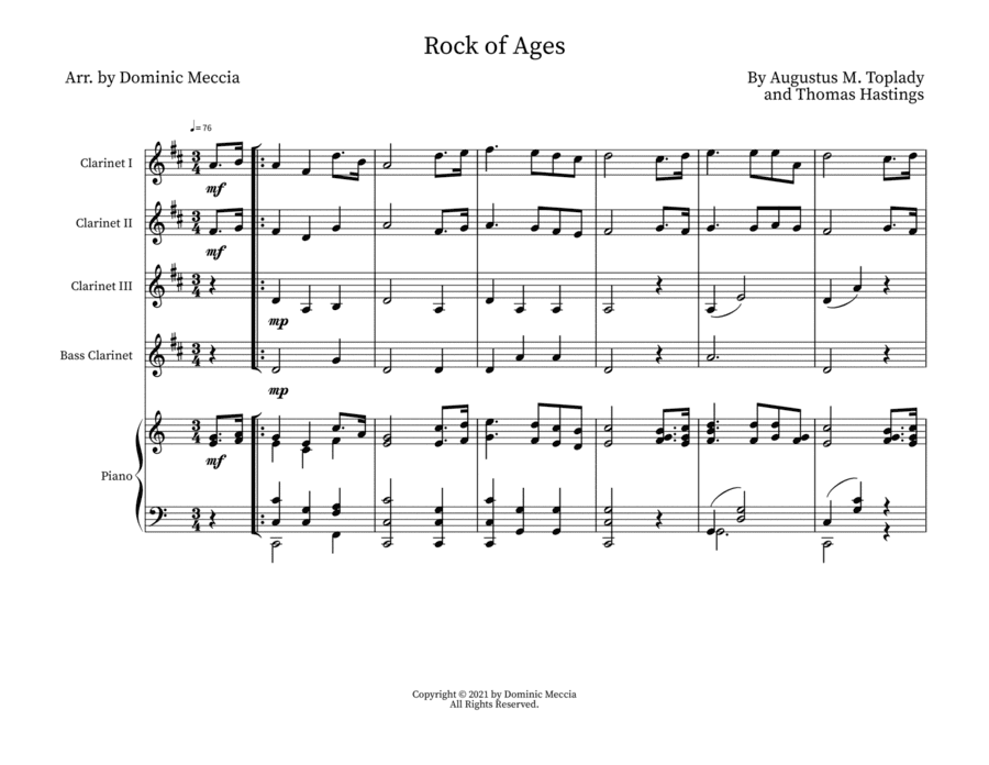 Rock of Ages (arr. Dominic Meccia)