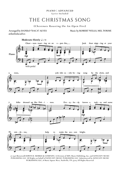The Christmas Song (chestnuts Roasting On An Open Fire) (arr. Danilo "Daca" Alves)