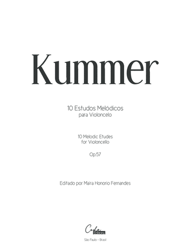 Kummer - 10 Melodic Etudes (arr. MHF)