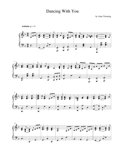 Dancing With You (sheet music for piano)