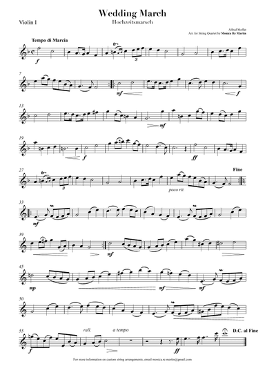 Wedding March (arr. Monica Re Martin)