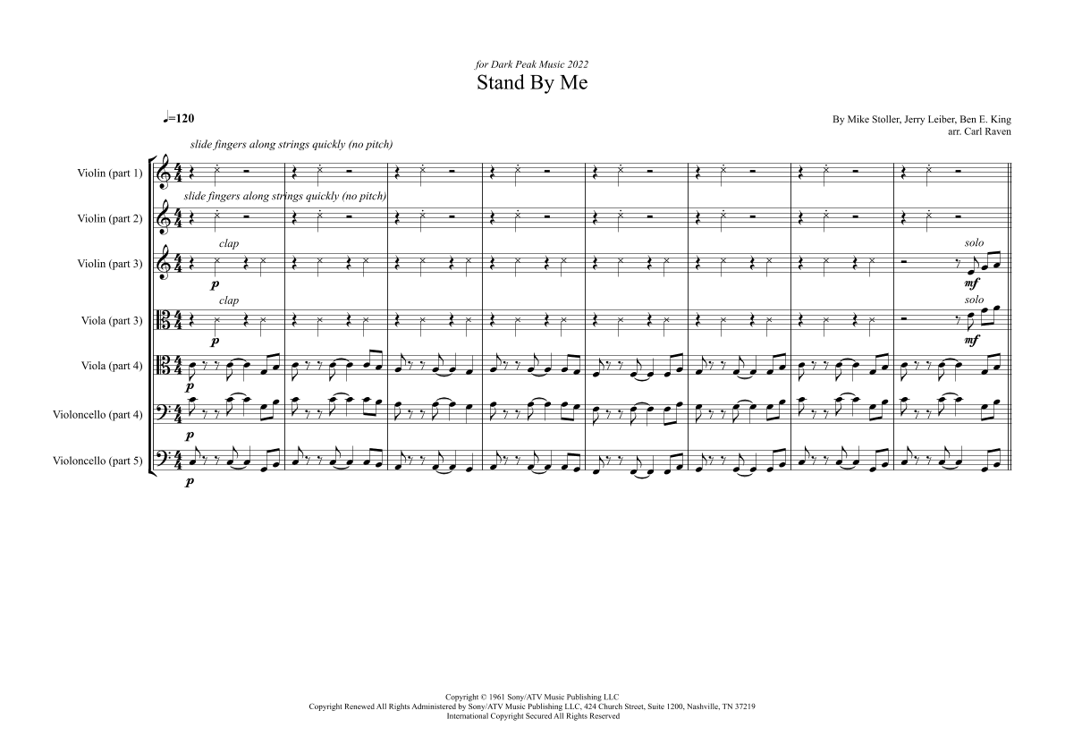 Stand By Me (arr. Carl Raven)