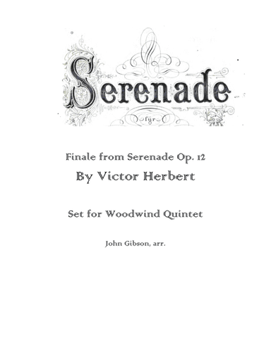Finale from Serenade set for Woodwind Quintet (arr. John Gibson)