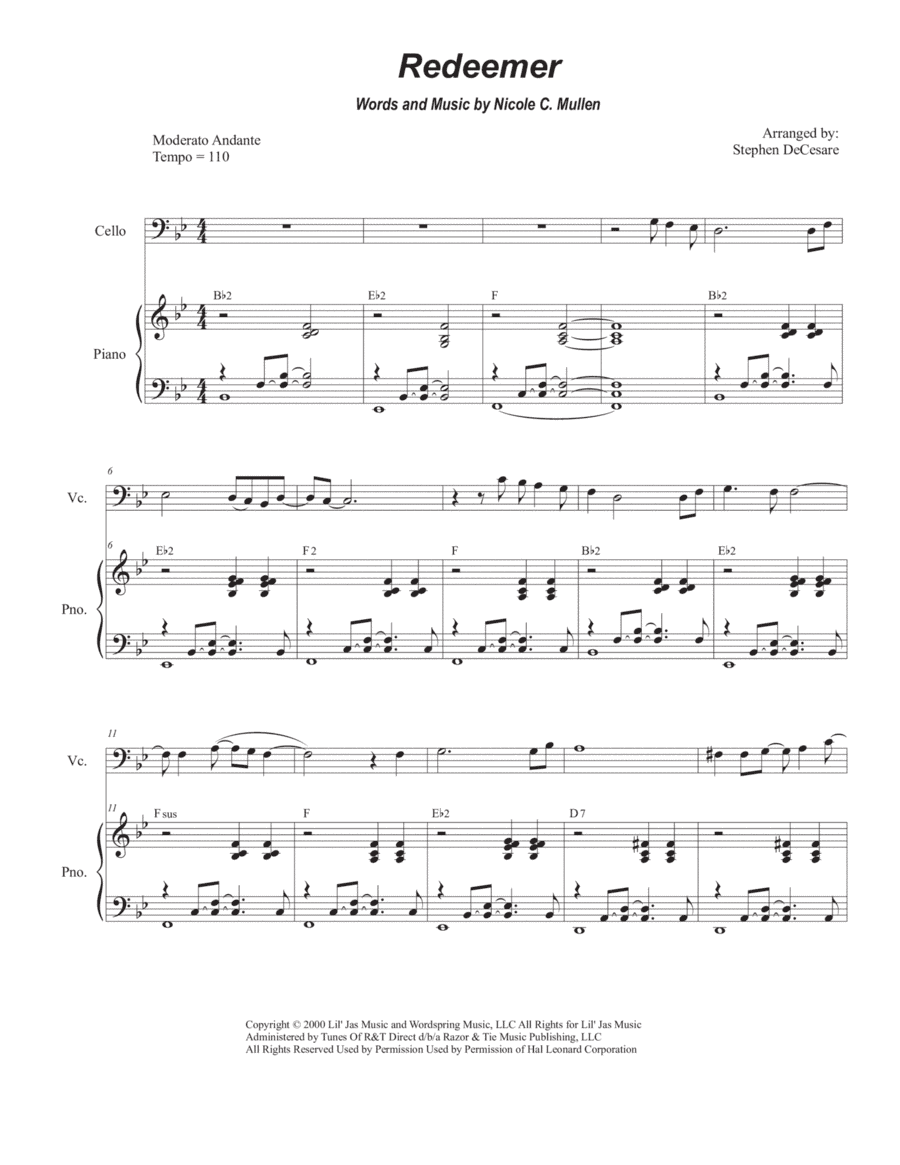 Redeemer (arr. Stephen DeCesare)