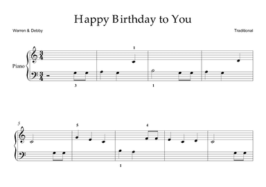 Happy Birthday To You (arr. Warren & Debby)