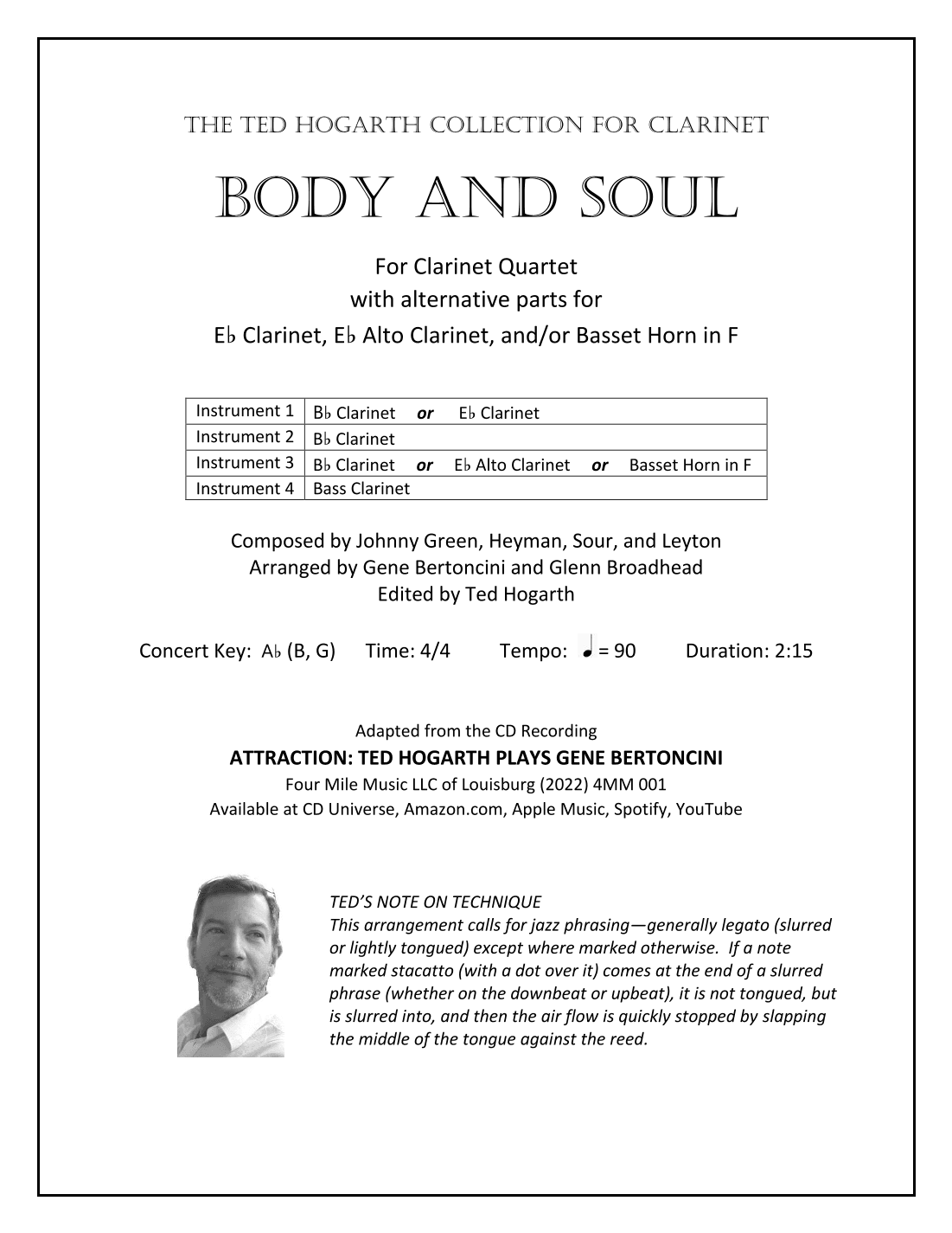 Body And Soul (arr. Gene Bertoncini and Glenn Broadhead)