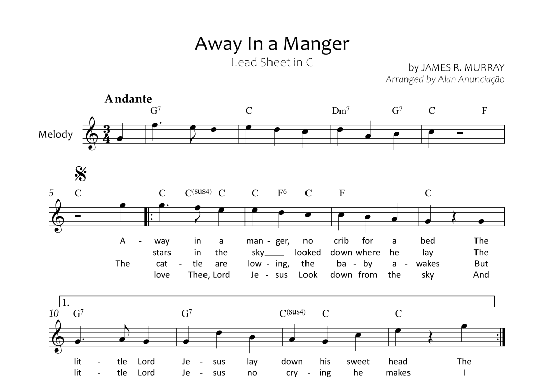 Away In A Manger (arr. Alan Anunciação)