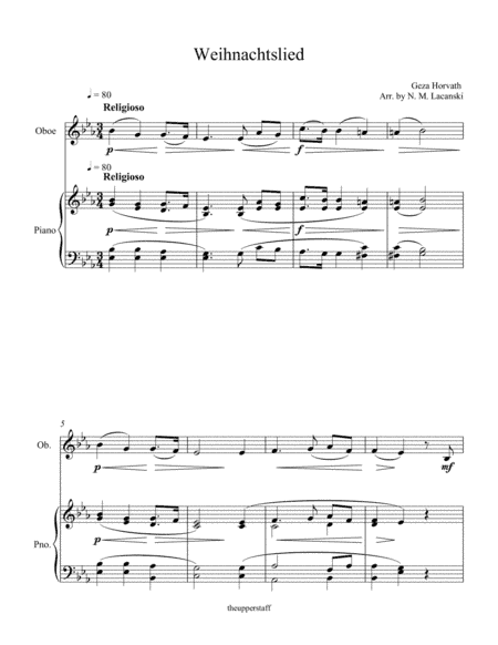 Weihnachtslied (arr. Nick Lacanski)