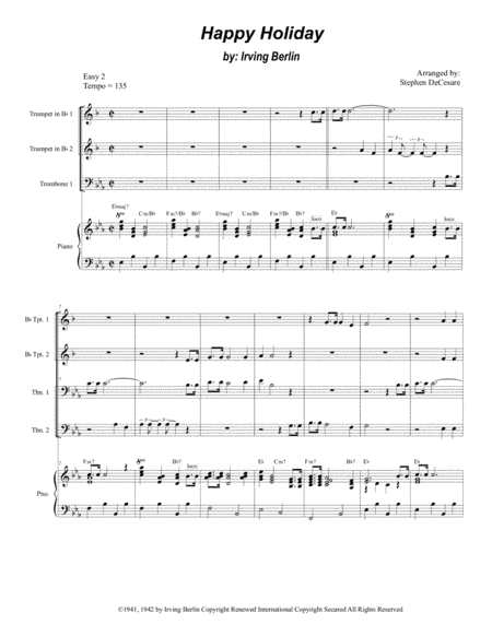 Happy Holiday (arr. Stephen DeCesare)
