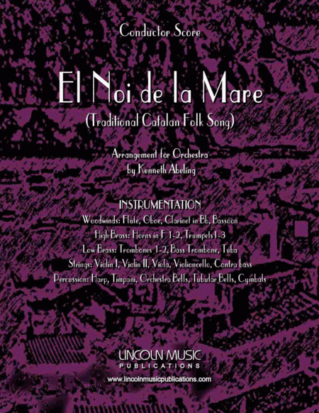 El Noi de la Mare (for Orchestra) (arr. Kenneth Abeling)