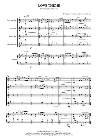 Love Theme (tema D'amore) (arr. Karen Gueiros)