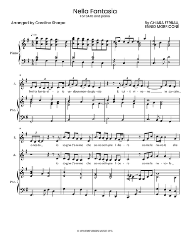 Nella Fantasia (arr. Caroline Sharpe)