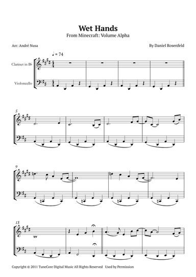 Wet Hands (arr. André Nusa)