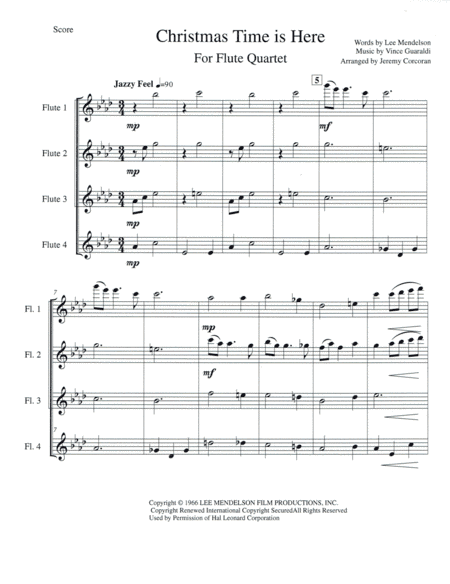 Christmas Time Is Here (arr. Jeremy Corcoran)