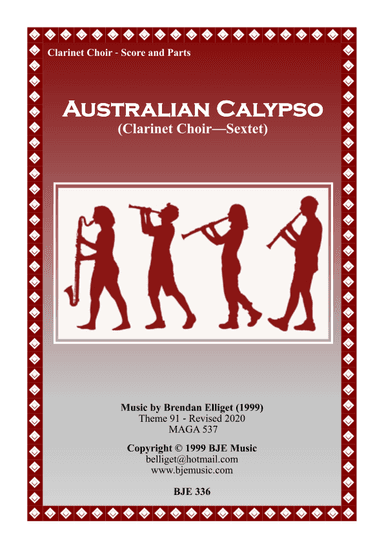 Australian Calypso - Clarinet Sextet or Choir