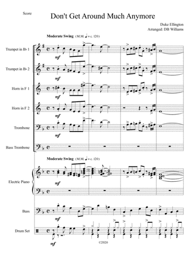 Don't Get Around Much Anymore (arr. DB Williams)